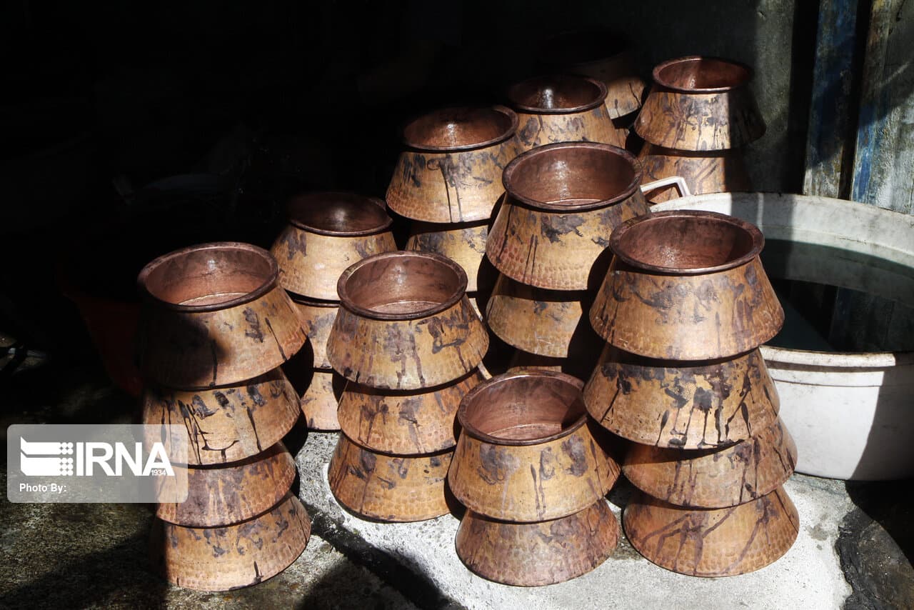 سالانه هفت هزار تن ظروف مسی در زنجان تولید می‌شود