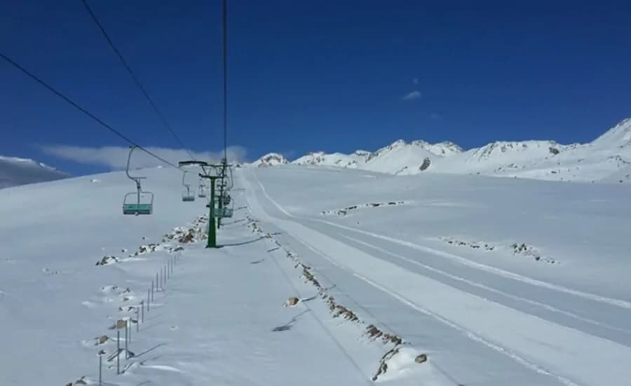 ثبت بیشترین بارش برف در آلوارس سرعین