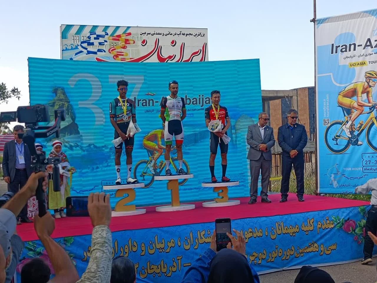 سعید صفرزاده نفر اول مرحله چهارم تور دوچرخه سواری ایران–آذربایجان شد