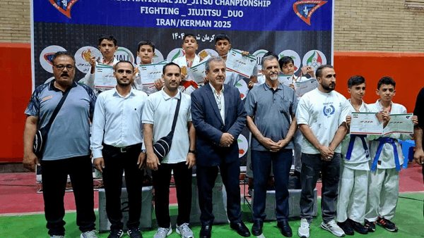 قهرمانی تیم جوجیتسوی زنجان در بخش کاتا