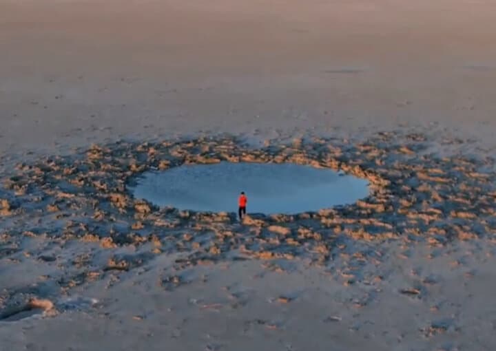 گودال مرموز دریاچه اورمیه ظهور چشمه جدید آب های زیرزمینی است