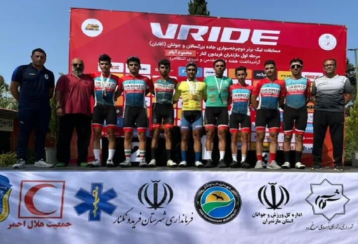 تیم‌های آذربایجان شرقی صدرنشین لیگ برتر دوچرخه‌سواری شدند